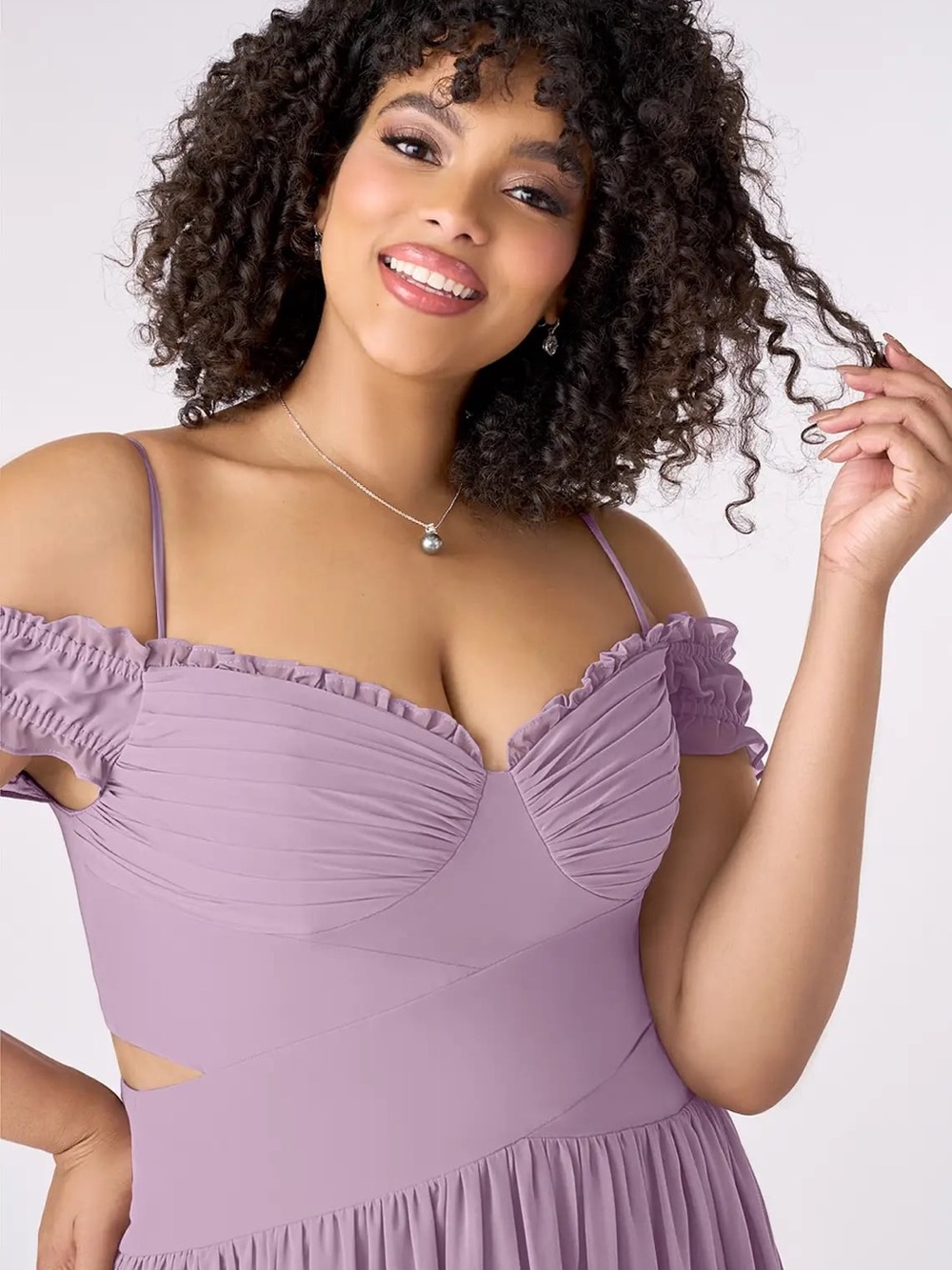 NWT Azazie Barbie 1010 Wisteria Bridesmaid Dress - Picture 4 of 10